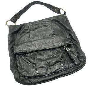 49 SOM Women’s shoulder bag Elegant Black Leather